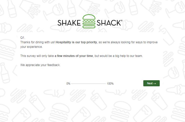 Shake Shack Guest Survey
