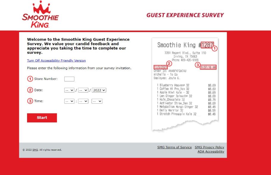 Official Smoothie King® Survey