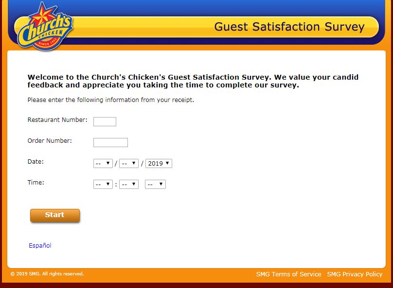 churchs chicken survey