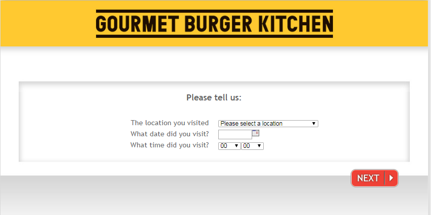 Gourmet Burger Kitchen Guest Satisfaction Survey