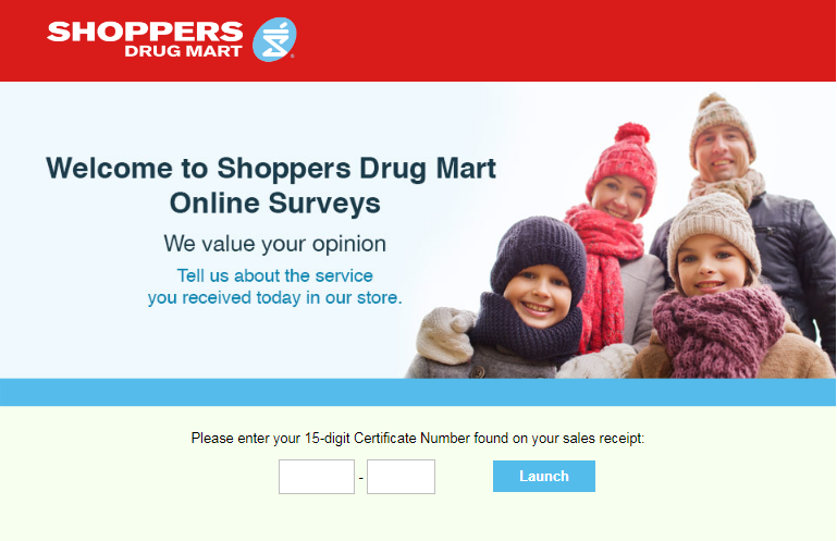 shoppers drug mart survey step2