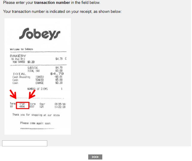 Sobeys Guest Opinion Survey