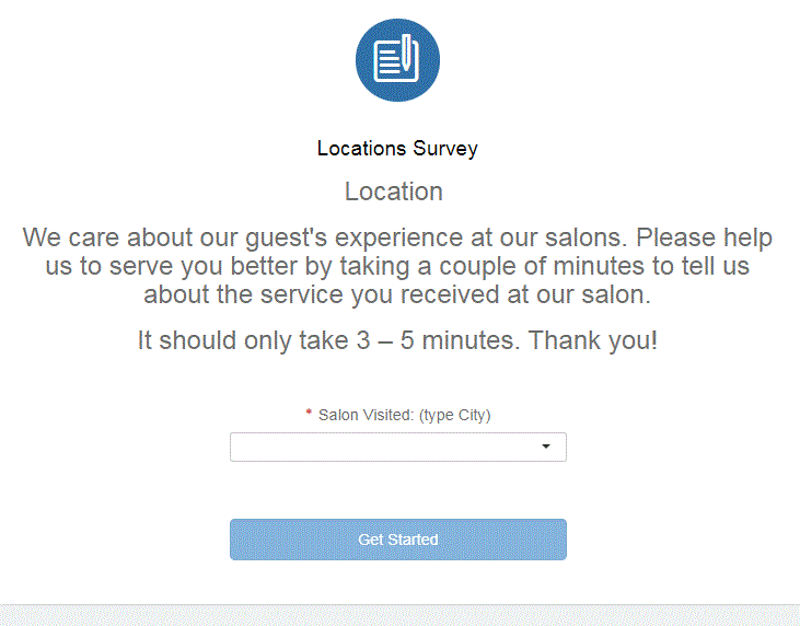My Salon Survey